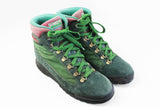 Vintage Diadora Boots Women's EUR 38.5 green trekking shoes 90s