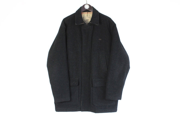 Thomas Burberry Coat XLarge size classic wool jacket old school basic outfit London style Prorsum wool jacket