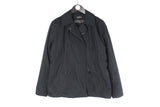 Aspesi Jacket Women's Large size basic black windbreaker full zip wear street style outfit