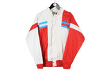 vintage ADIDAS ORIGINALS Track Jacket Size M authentic white red rare retro wear hipster 90s 80s classic athletic coat sport suit streetwear