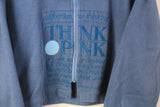 Vintage Think Pink Polartec Cropped Fleece Full Zip Women's Medium