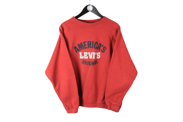 Vintage Levis Sweatshirt Large America's Original USA brand 90's crewneck