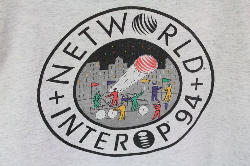 Vintage Networld Interop 1994 Tour T-Shirt XLarge