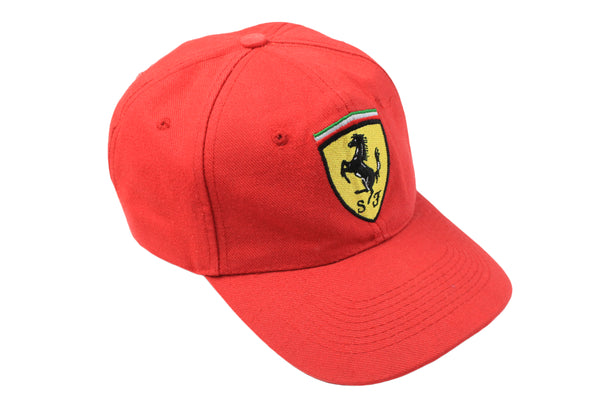 Vintage Ferrari Cap red 90s baseball hat Formula 1 F1 Michael Schumacher racing cap