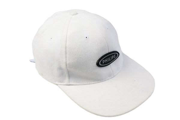 Vintage Philips Cap white big logo baseball hat technology racing hat