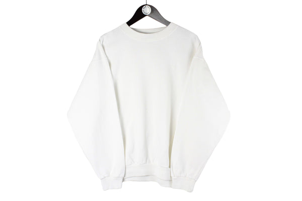 Vintage Fred Perry Sweatshirt white small logo 80s 90s retro UK sport casual crewneck jumper