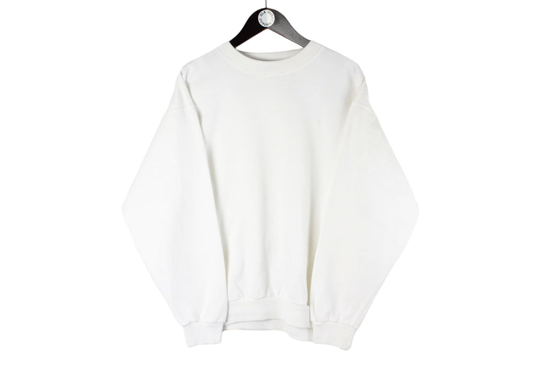 Vintage Fred Perry Sweatshirt white small logo 80s 90s retro UK sport casual crewneck jumper