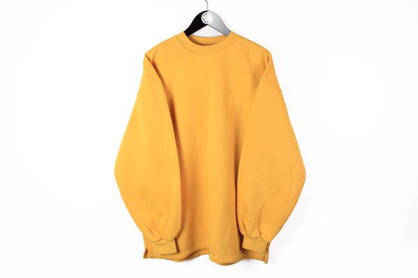 Vintage Diesel Sweatshirt XXLarge big logo 90s retro style yellow jumper