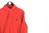 Vintage Ferrari Long Sleeve Polo T-Shirt Small