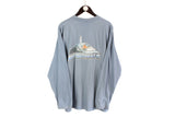 Vintage Quiksilver Long Sleeve T-Shirt XLarge big logo surfing 90's sweatshirt  oversize