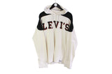 Vintage Levis Hoodie Large / XLarge hooded t-shirt long sleeve 90's big logo jumper