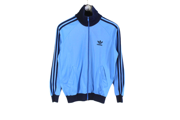 Vintage Adidas Track Jacket Women's Medium blue full zip 90's retro style classic athletic coat
