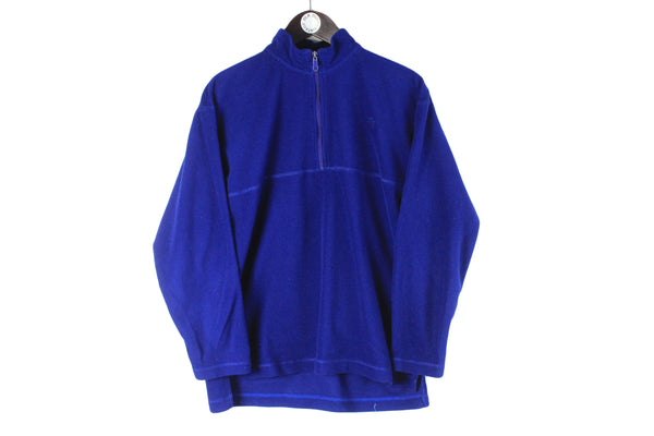 Vintage Jack Wolfskin Fleece 1/4 Zip Small outdoor blue 90s retro sport style jumper
