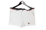 Vintage Fila Shorts Large size men's sport wear track outfit classic athletic style 90's fitness training retro authentic brand white tennis