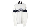 Vintage Diesel Sweater XLarge white pullover crewneck big logo 90s jumper