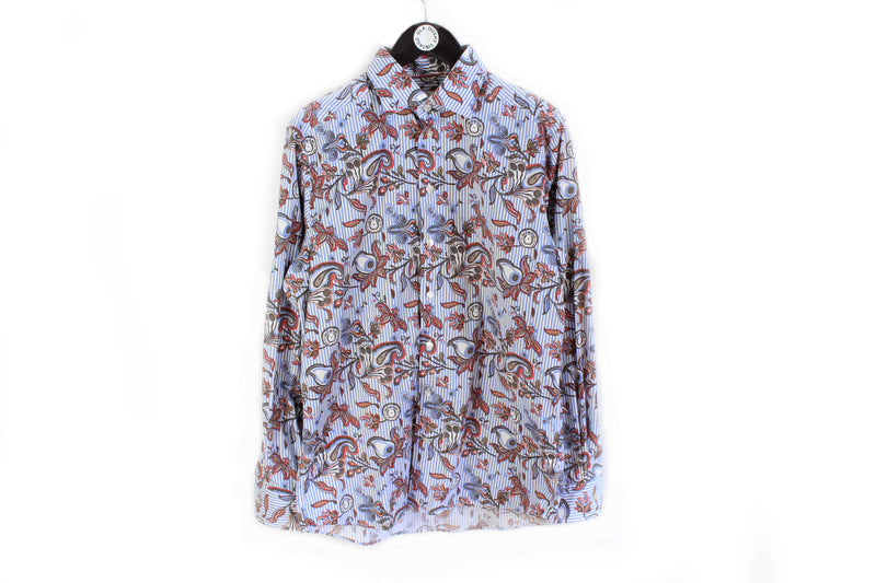 Eton Shirt Large floral pattern classic casual authentic shirt