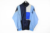 Vintage Adidas Track Jacket Large blue 90s sport retro style jacket
