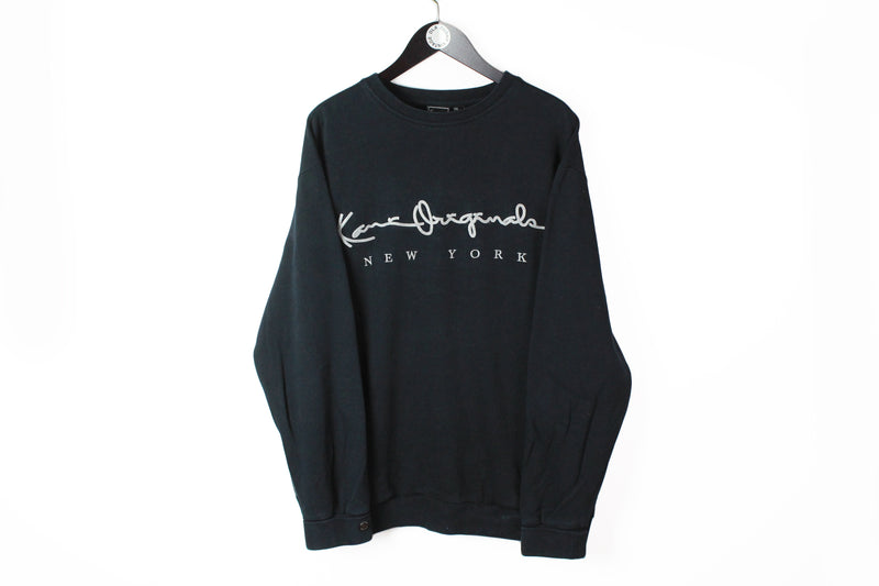 Vintage Karl Kani Sweatshirt XXLarge black big logo New York Originals authentic 00s jumper