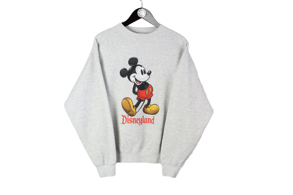 Vintage Disney Sweatshirt Medium size men's unisex sweat big logo Mickey Mouse World Disneyland merch 90's retro pullover
