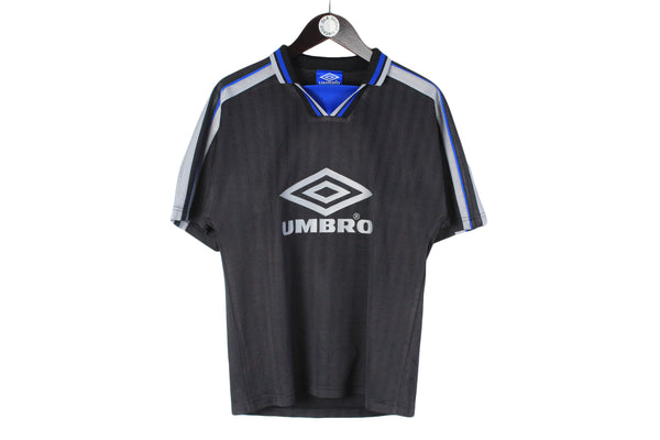 Vintage Umbro T-Shirt Small size men's short sleeve jersey top sport rare retro authentic athletic big logo streetwear old school tee collared