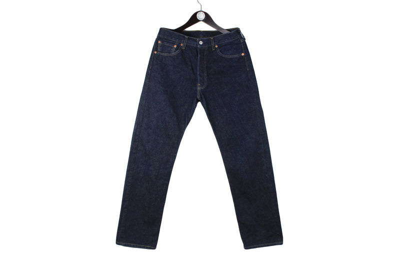 Vintage Levi's Jeans Denim Pants men's basic streetwear blue USA authletic brand classic clothing work wear straight