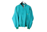 Vintage Lacoste Jacket Medium green full zip 90's sport style windbreaker