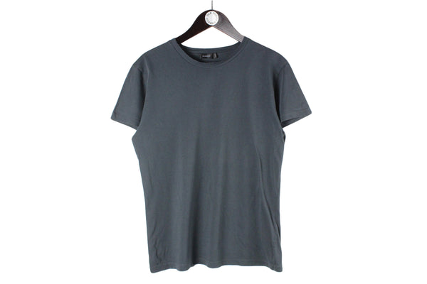 Jil Sander T-Shirt blue gray authentic rare basic shirt classic luxury streetwear