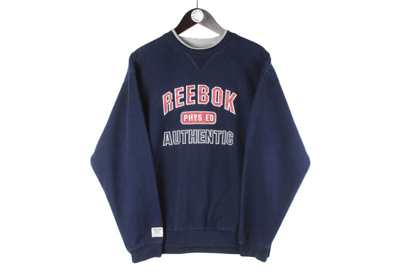 Vintage Reebok Sweatshirt big logo 90s retro crewneck sport style jumper 