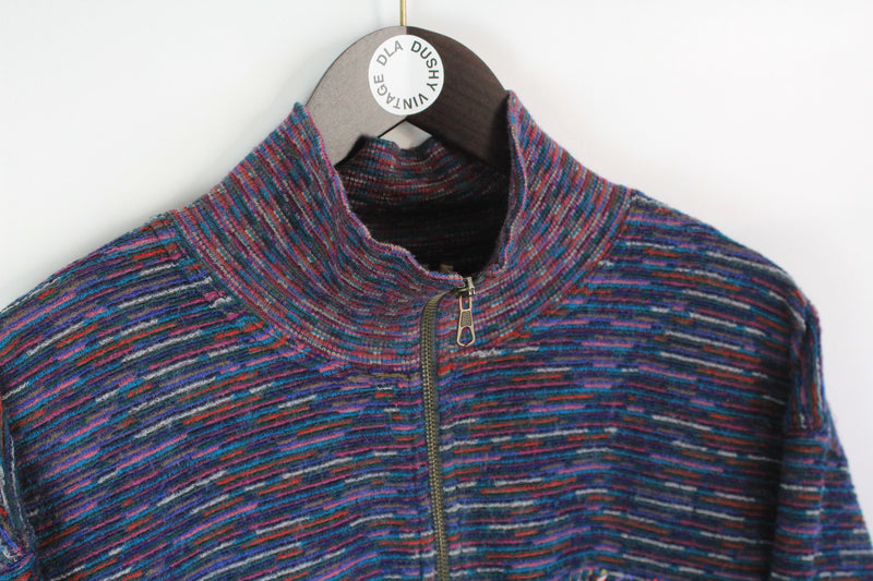 Vintage Missoni Mare Sweatshirt 1/4 Zip Small