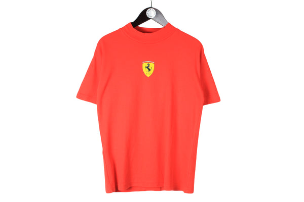 Vintage Ferrari Fila T-Shirt Small size men's oversize crewneck race racing short sleeve big logo F1 Formula 1 team merch cotton tee summer top authnetic athletic style
