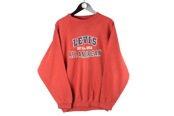 Vintage Levi's Sweatshirt big logo USA 90s all American sportswear crewneck jumper