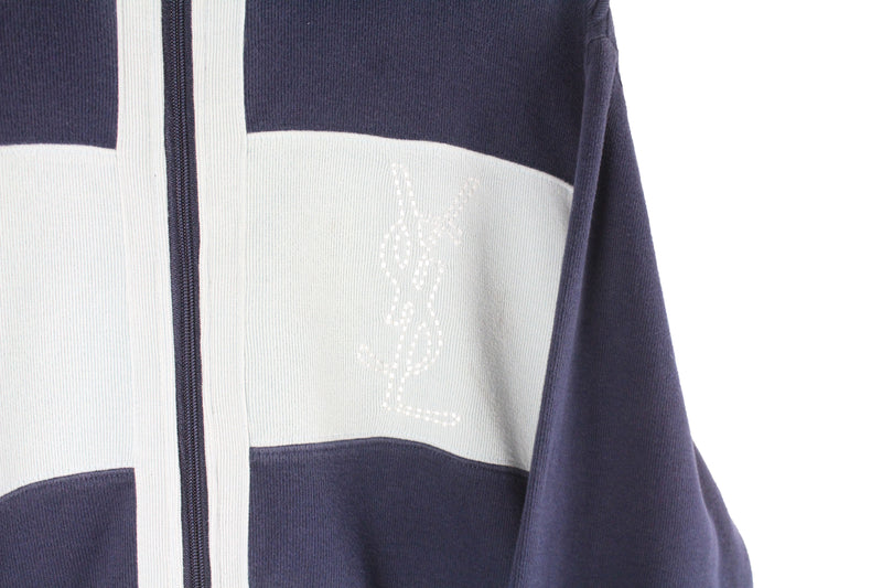 Vintage Yves Saint Laurent Sweatshirt Full Zip XLarge