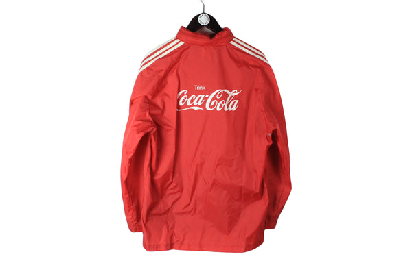 Vintage Adidas Coca-Cola Jacket Medium / Large big logo 90's Germany style classic 3 stripes windbreaker big logo Always cola