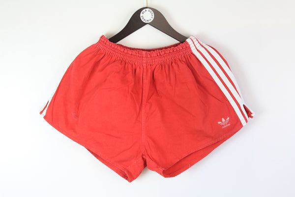Vintage Adidas Shorts XLarge red 90s made in Yugoslavia sport cotton shorts