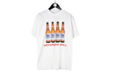 Vintage Budweiser T-Shirt Large size big logo beer bottle short sleeve cotton top summer wear 90's 80's style streetwear crewneck funny
