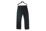 Vintage Levi's 501 Jeans W 32 L 30 black denim pants 90s 00s retro classic USA denim