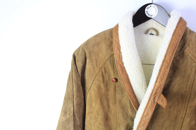 Vintage Suede Leather Jacket Small