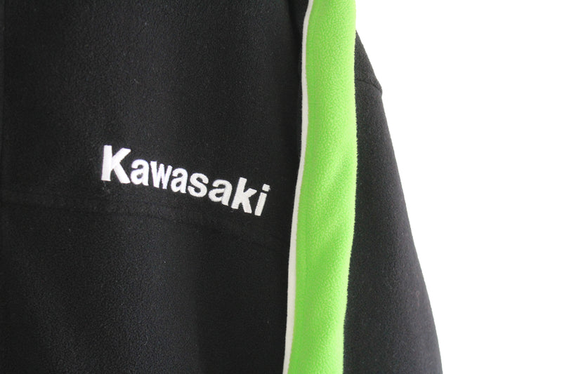 Vintage Kawasaki Fleece Full Zip Large