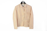 Vintage Jil Sander Blazer Women's 40 pink button light wear 90s blouse