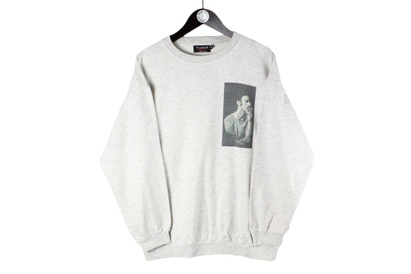 Vintage Frank Zappa Sweatshirt music merch gray 80s 90s retro crewneck sport jumper official merch pullover
