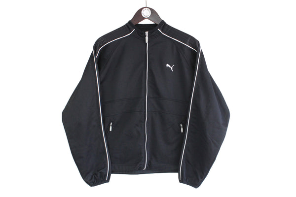 Vintage Puma Tracksuit black full zip 90s retro style authentic retro sport suit