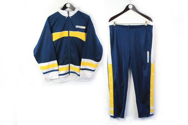 Vintage Reebok Tracksuit Medium / Large blue 90s retro style oversize sport suit