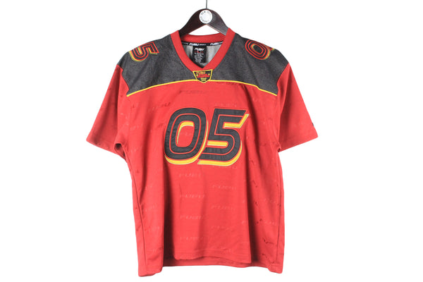 Vintage Fubu T-Shirt red 05 retro sport jersey 90s classic USA football shirt