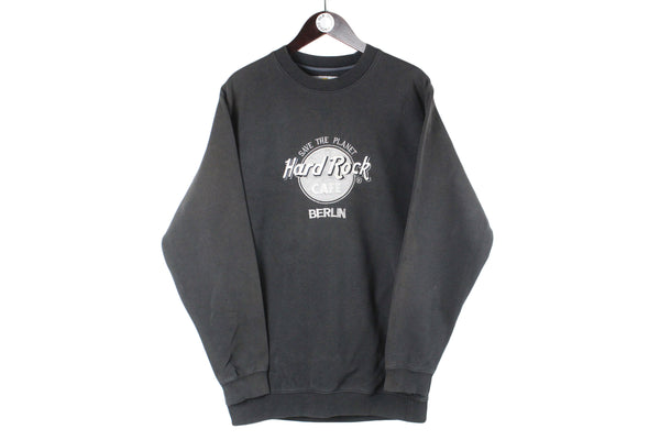 Vintage Hard Rock Cafe Berlin Sweatshirt USA 90s retro crewneck sport jumper authentic USA wear pullover