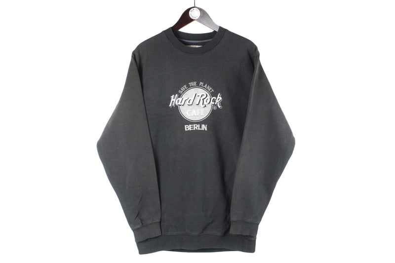 Vintage Hard Rock Cafe Berlin Sweatshirt USA 90s retro crewneck sport jumper authentic USA wear pullover