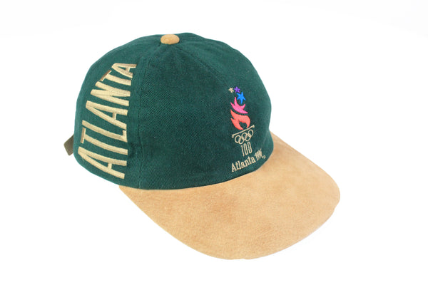 Vintage Atlanta 1996 Olympic Games Cap green big logo cotton hat