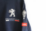 Vintage Peugeot Sport Sweatshirt Full Zip Large