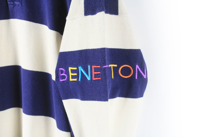 Vintage United Colors of Benetton Rugby Shirt Large