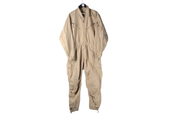 NATO Coveralls Large fly jumpsuit authentic beige pilot suit long sleeve overalls military jacket US army Vehicle crewman