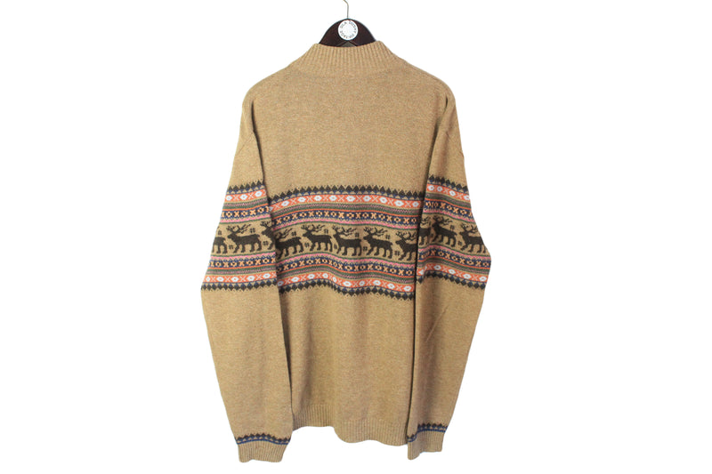 Vintage Bogner Sweater 1/4 Zip XXLarge